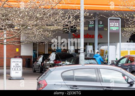 Pénuries de carburant. Photo de Shaun Fellows / Alamy Live News. Banque D'Images