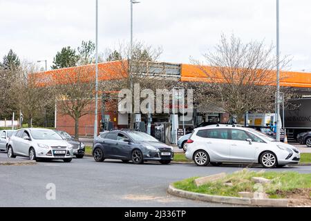 Pénuries de carburant. Photo de Shaun Fellows / Alamy Live News. Banque D'Images