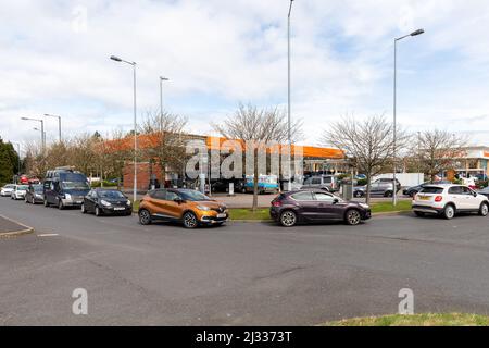 Pénuries de carburant. Photo de Shaun Fellows / Alamy Live News. Banque D'Images