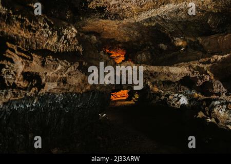 Tube de lave à São Miguel Banque D'Images