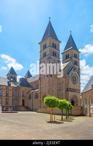 Basilique d'Echternach, canton d'Echternach, Grand-Duché de Luxembourg Banque D'Images