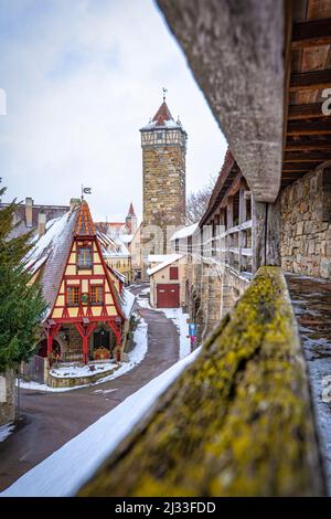 Le Gerlachschmiede à Rothenburg ob der Tauber, Ansbach, moyenne-Franconie, Franconie, Bavière, Allemagne, Europe Banque D'Images