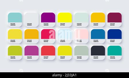 Exemples d'inspiration du catalogue de couleurs Classic en RVB Illustration de Vecteur