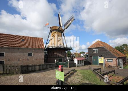 Moulin à Oudeschild, Texel, pays-Bas Banque D'Images