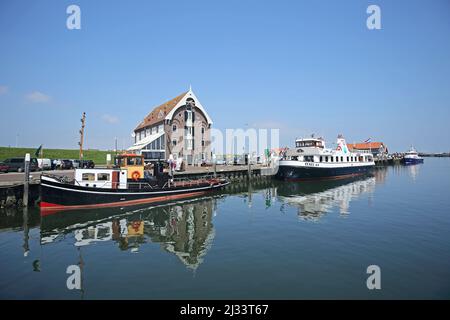 Port à Oudeschild, Texel, pays-Bas Banque D'Images