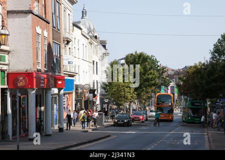 Vue sur Angel Row à Nottingham au Royaume-Uni Banque D'Images