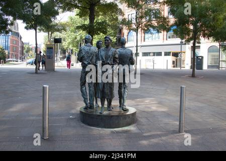 Le Quatuor par Richard Perry, 1986 ans sur Angel Row à Nottingham, au Royaume-Uni Banque D'Images