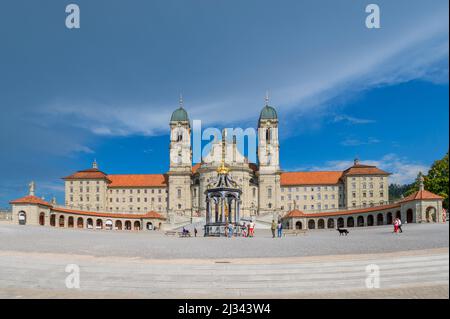 Monastère d'Einsiedeln, canton de Schwyz, Suisse Banque D'Images