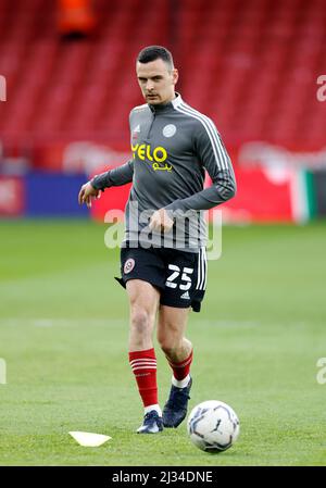 Sheffield, Angleterre, le 5th avril 2022. Filip Uremovic de Sheffield Utd lors du match de championnat Sky Bet à Bramall Lane, Sheffield. Le crédit photo devrait se lire: Richard Sellers / Sportimage Banque D'Images