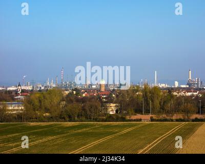 Usine principale de BASF à Ludwigshafen Banque D'Images