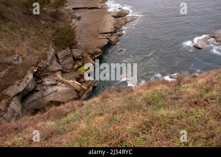 Péninsule de Magdalena Santander, Espagne paysages de la côte atlantique Banque D'Images