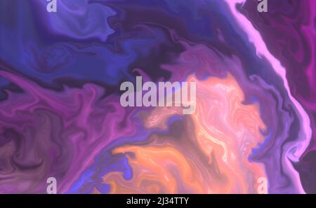 Un luxe violet résumé peinture d'art fluide dans la technique de l'encre d'alcool Banque D'Images