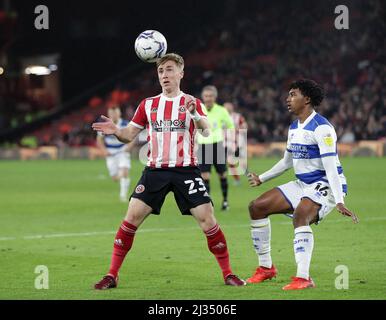 Sheffield, Angleterre, le 5th avril 2022. Ben Osborn, de Sheffield Utd, lors du match de championnat Sky Bet à Bramall Lane, Sheffield. Le crédit photo devrait se lire: Richard Sellers / Sportimage Banque D'Images