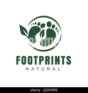 Soins des pieds vecteur logo design modèle design design design design symbole de santé créatif logo du pied naturel Illustration de Vecteur