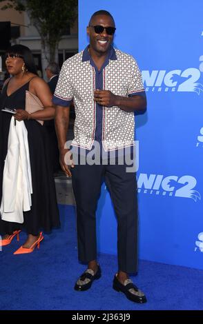 Los Angeles (États-Unis), le 05 avril 2022, Idris Elba arrive à la première «Sonic the Hedgehog 2» de Los Angeles au Village Theatre le 05 avril 2022 à Westwood, CA. © OConnor/AFF-USA.com Banque D'Images