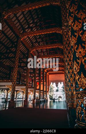 Groupe de pagode à Wat-Suan-Dok. Célèbre temple de Chiang Mai, Thaïlande Banque D'Images