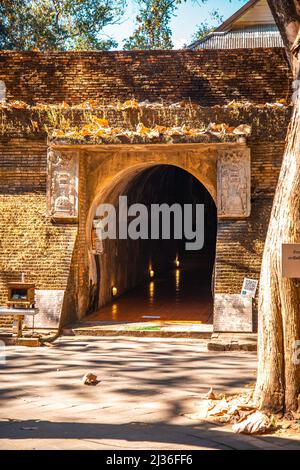 Cafe 39 près du temple souterrain Wat Umong et des tunnels à Chiang Mai, Thaïlande Banque D'Images