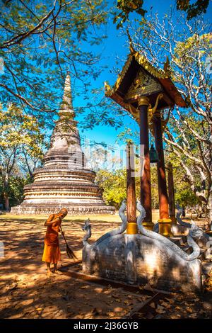 Cafe 39 près du temple souterrain Wat Umong et des tunnels à Chiang Mai, Thaïlande Banque D'Images