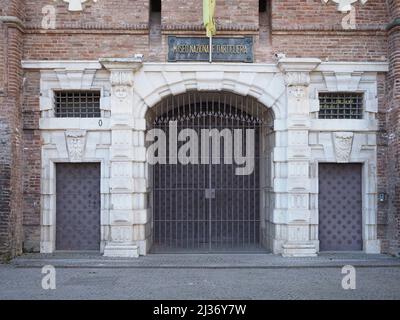 La Cittadella ancienne caserne militaire maintenant Museo Nazionale di Artiglieria (traduction Musée national de l'Artillerie) à Turin, Italie Banque D'Images