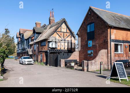 L'hôtel Swan, Horning un ancien village, la paroisse de Horning se trouve sur la rive nord de la rivière Bure, Norfolk, East Anglia, Angleterre, Royaume-Uni. Banque D'Images