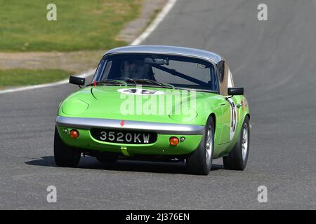 Barry Ashdown, Lotus Elan S1, 70 Road Sports Championship est une série de courses pour les voitures de sport de production légales sur route produites et enregistrées en 1970 Banque D'Images