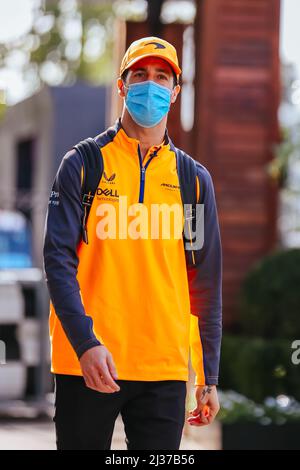 Melbourne, Victoria, Australie. 6th avril 2022. MELBOURNE, AUSTRALIE - AVRIL 6 : Daniel Ricciardo de l'équipe McLaren F1 au Grand Prix de Formule 1 2022 en Australie le 6th avril 2022 (image de crédit : © Chris Putnam/ZUMA Press Wire) Banque D'Images