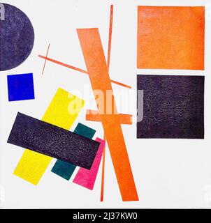 Kazimir Malevich - Supromatisme - Résumé composition - 1915 Banque D'Images