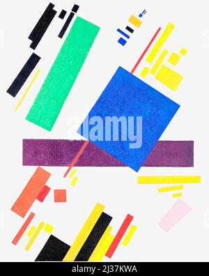 Kazimir Malevich - composition supromatiste - 1915 Banque D'Images