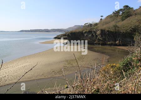 Portmeirion est un charmant village de style italiané sur la côte du nord du pays de Galles, conçu et construit par Sir Clough Williams-Ellis - Royaume-Uni, PETER GRANT Banque D'Images