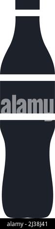 Icône de bouteille. Sodas silhouettes vectorielles isolées Illustration de Vecteur
