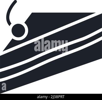 Icône Cheesecake. Desserts sucrés et silhouettes vectorielles isolées de pâtisseries Illustration de Vecteur