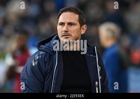 Frank Lampard directeur d'Everton pendant le match Banque D'Images