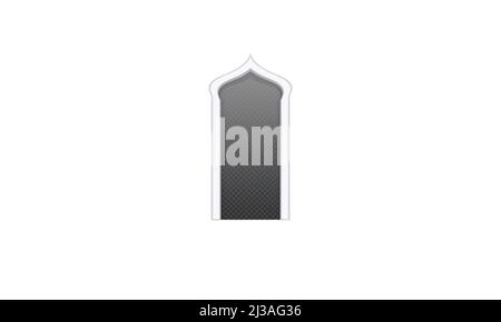 Porte arabe arcades différentes formes pour mosquée islamique et vecteur d'architecture orientale Illustration de Vecteur