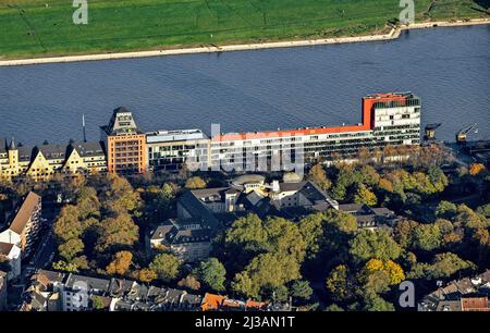 Rheinauhafen, entrepôt historique et bâtiments de kontor, Siebengebirge, Cologne, Rhénanie-du-Nord-Westphalie, Allemagne Banque D'Images