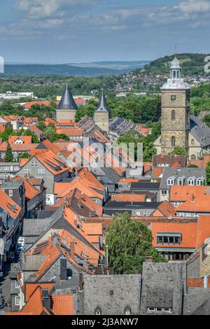 Vieille ville, Goslar, Basse-Saxe, Allemagne Banque D'Images