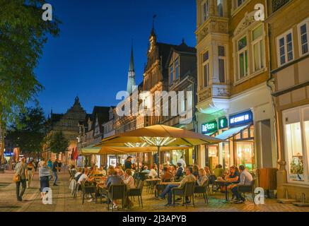 Osterstrasse, Vieille ville, Hamelin, Basse-Saxe, Allemagne Banque D'Images