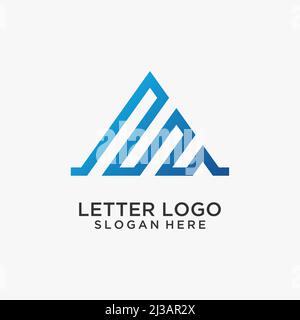 Logo triangle lettre E. Illustration de Vecteur