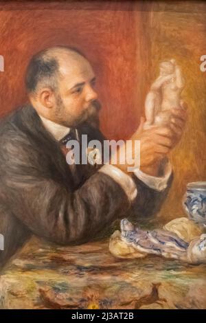 Angleterre, Londres, Somerset House, la Galerie Courtauld, Portrait d'Ambroise Volard par Pierre-Auguste Renoir en date du 1908 Banque D'Images