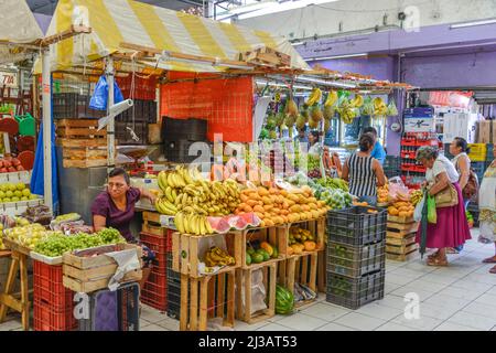 Marché, fruits et fruits, Mercado Lucas de Galvez, Merida, Yucatan, Mexique Banque D'Images