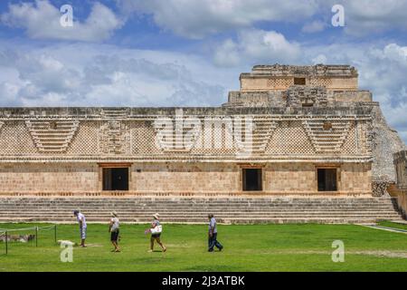 Le Quadrangle des religieuses (Cuadrangulo de las Monjas), Uxmal, Yucatan, Mexique Banque D'Images