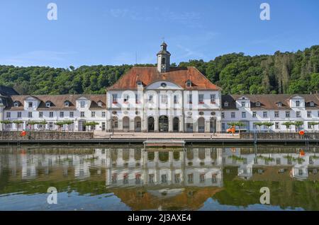 Hôtel de ville, Port baroque, Vieille ville, Bad Karlshafen, Hesse, Allemagne Banque D'Images