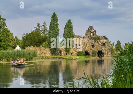 Rock Island, Woerlitz Garden Kingdom, Saxe-Anhalt, Allemagne Banque D'Images