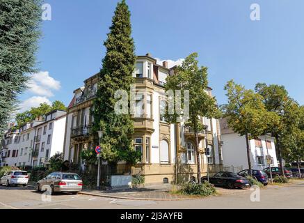 Ancien bâtiment, Viktoriastrasse, Vieille ville, Mannheim, Bade-Wurtemberg, Allemagne Banque D'Images