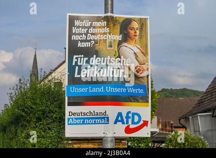 Affiche électorale, AfD, élection du Bundestag 2021, Allemagne Banque D'Images