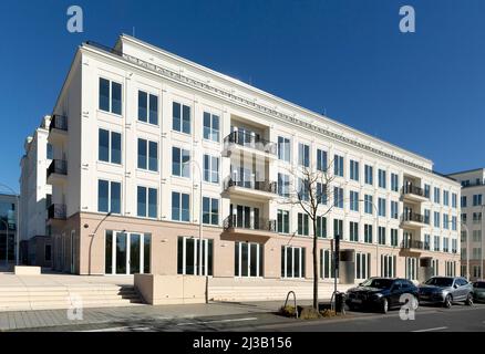 Rhein-Palais, immeuble de bureaux, ancienne usine de ciment de Portland, quartier urbain de Bonner Bogen, Bonn, Rhénanie-du-Nord-Westphalie, Allemagne Banque D'Images