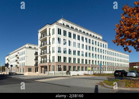 Rhein-Palais, immeuble de bureaux, ancienne usine de ciment de Portland, quartier urbain de Bonner Bogen, Bonn, Rhénanie-du-Nord-Westphalie, Allemagne Banque D'Images