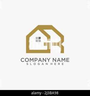 Logo GR Home Illustration de Vecteur