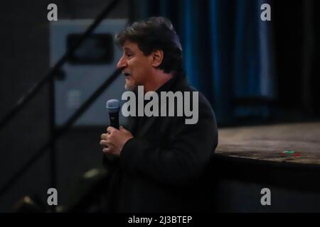 Busto Arsizio, Italie. 06th avril 2022. Giorgio Tirabassi, acteur et réalisateur italien pendant Freaks Out Baff: Invité Giorgio Tirabassi, News in Busto Arsizio, Italie, avril 06 2022 crédit: Independent photo Agency/Alamy Live News Banque D'Images