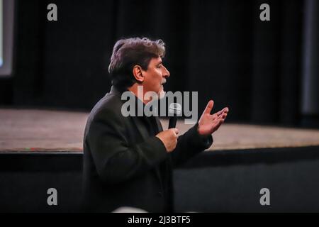 Busto Arsizio, Italie. 06th avril 2022. Giorgio Tirabassi, acteur et réalisateur italien pendant Freaks Out Baff: Invité Giorgio Tirabassi, News in Busto Arsizio, Italie, avril 06 2022 crédit: Independent photo Agency/Alamy Live News Banque D'Images