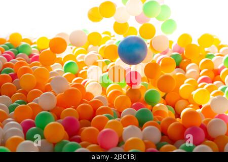 Balles en plastique colorées Banque D'Images